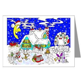 Greeting Cards  North Pole Pond Hockey Greeting Cards (Pk of 20