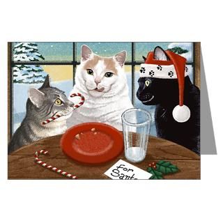 Christmas Eve Cats Greeting Cards (Pk of 20)