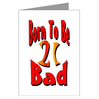 21 Gifts  21 Greeting Cards  Born To Be 21 Greeting Cards (Pk of