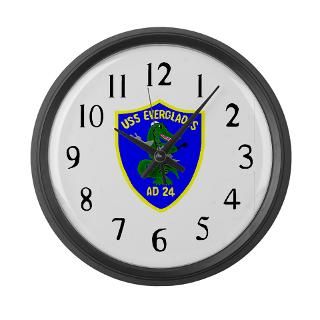 USS Everglades (AD 24) Large Wall Clock for $40.00