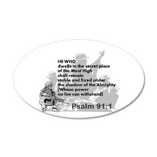 Force Wall Decals  Psalm 911 Soldiers Prayer 38.5 x 24.5 Oval Wall