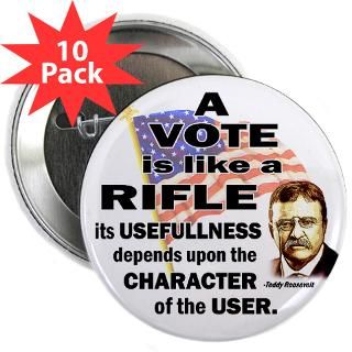 Teddy Roosevelt Quote   A Vote is like a Rifle  RightWingStuff