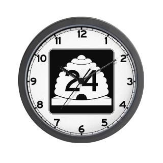 24 Gifts  24 Home Decor  State Route 24, Utah Wall Clock