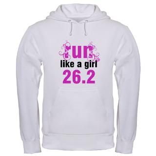 10K Gifts  10K Sweatshirts & Hoodies  Run like a girl 26.2 Hoodie