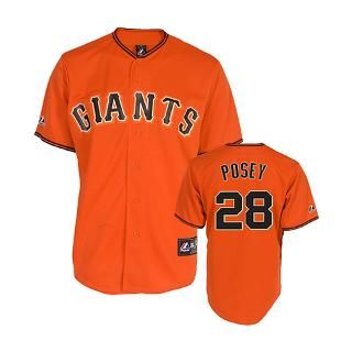 Buster Posey Jersey Allternate Orange #28 San Fra for $99.99