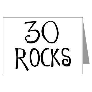 30th birthday saying 30 rocks Greeting Cards (Pa