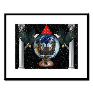 32nd Degree Master Mason Large Framed Print  Elegant Framed Masonic