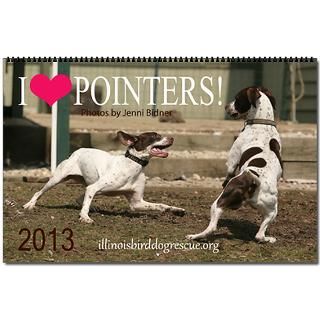 LOVE POINTERS Oversized Wall Calendar for $32.50