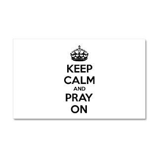 Keep calm and pray on 38.5 x 24.5 Wall Peel