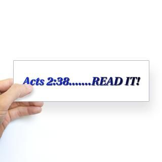 ACTS 238 Bumper Bumper Sticker by apostolicwoman