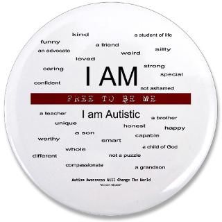 Aspergers Gifts  Aspergers Buttons  Autism ~ Free to be me 3.5