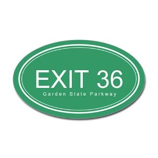 GSP Exit 36 Oval Decal for $4.25