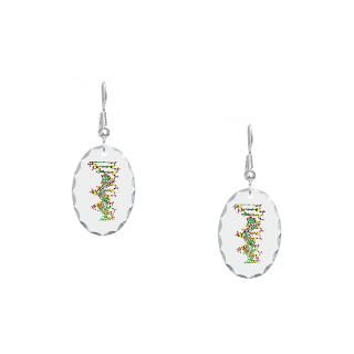 Biology Gifts  Biology Jewelry  DNA #36 on white Earring