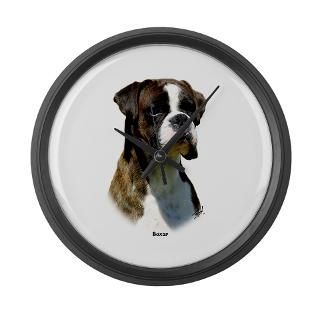 Canine Gifts  Canine Home Decor  Boxer 9P41D 077 Large Wall Clock