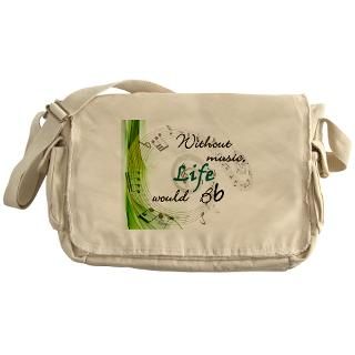 Without Music Life Would Bb by soda Messenger Bag for $37.50