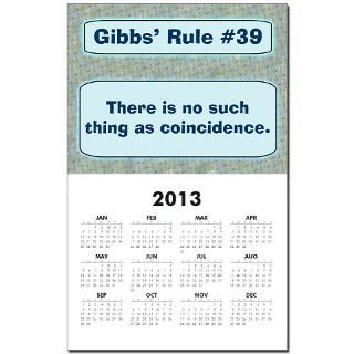 Dinozzo Gifts  Dinozzo Calendars  Gibbs Rule #39 Calendar Print