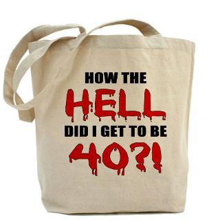 40 Gifts  40 Bags  40th Birthday Gag Gift Tote Bag