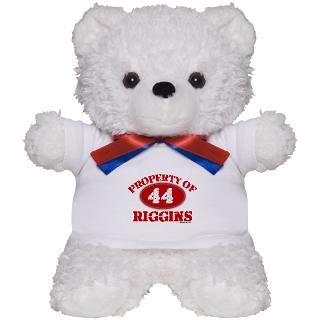 PROPERTY OF (44) RIGGINS Teddy Bear for $18.00