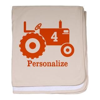Tractor Baby Blankets for Boys & Girls   & Personalize