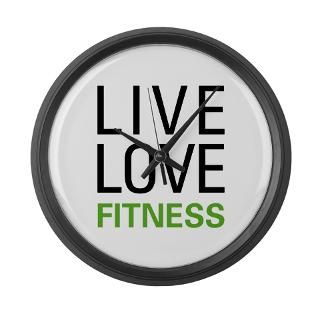 Live Love Fitness Large Wall Clock for $40.00