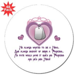  Princess and Hero 3 Lapel Sticker (48 pk