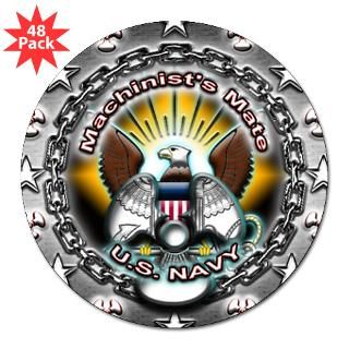 USN Navy Machinists Mate MM 3 Lapel Sticker (48 p