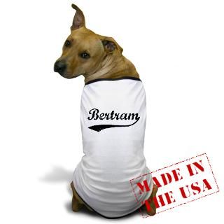 Bertram Gifts  Bertram Pet Apparel  Vintage Bertram Dog T Shirt
