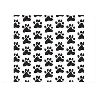 paw print pattern 4 5 x 6 25 flat cards $ 1 45