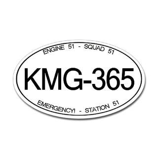 KMG 365 Squad 51 Emergency Oval Sticker