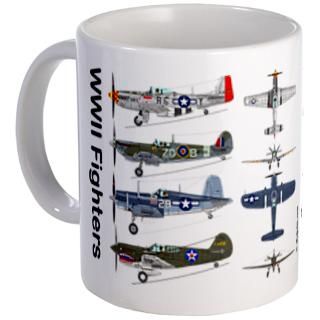 51 Mustang Corsair Spitfire & P 40 Mug