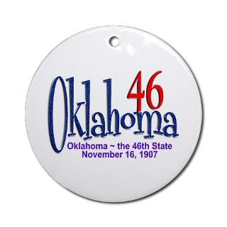 Oklahoma 46 Ornament (Round) for $12.50