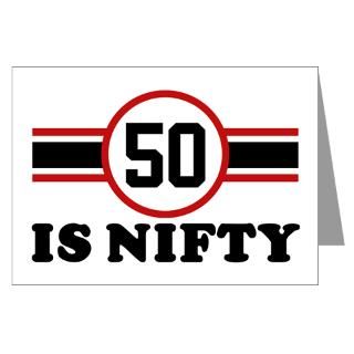 50 Is Nifty Greeting Cards (Pk of 10)