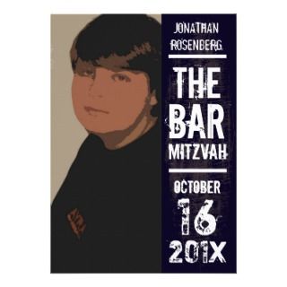 Rock Band Poster Bar Mitzvah Invitation invitations by Lowschmaltz