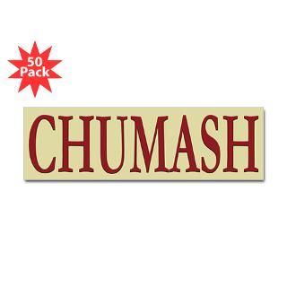 Chumash Tribe Bumper Sticker (50 pk)