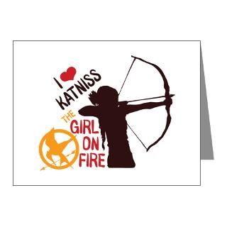 Love Katniss Girl On Fire Note Cards (Pk of 10)