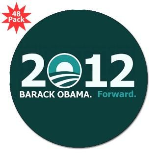 Obama 3 Lapel Sticker (48 pk) for