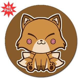 Kitsune (Fox) 3 Lapel Sticker (48 pk) Sticker by KarnaLux