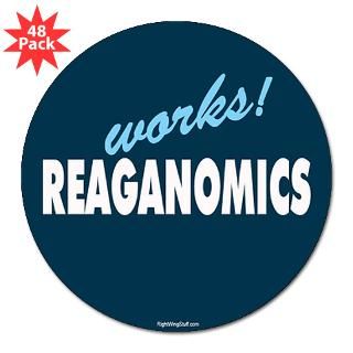 Reaganomics Works 3 Lapel Sticker (48 pk)