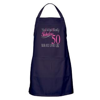 50 Gifts  50 Aprons  50th Birthday Gifts Apron (dark)