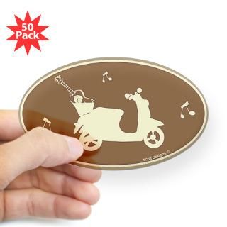 Guitar Scooter Oval Sticker (50 pk) for $140.00
