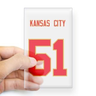 Chiefs player 51 Rectangle Decal for $4.25