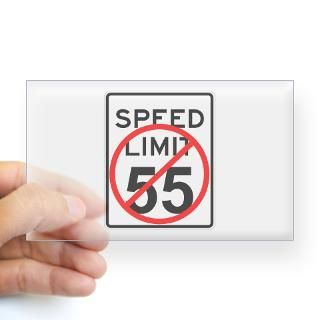 No 55 limit sign Rectangle Decal for $4.25