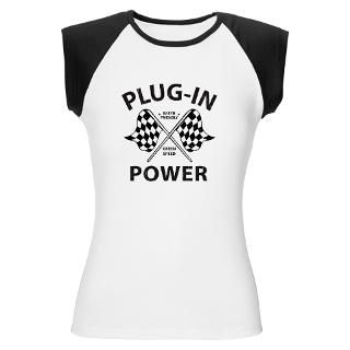 Plug In Power Womens Cap Sleeve T Shirt