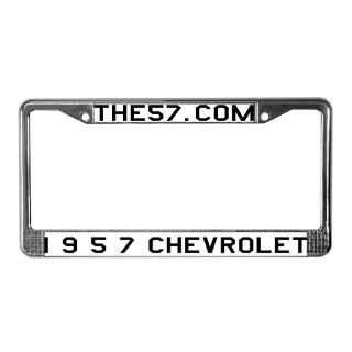 Gifts  Car Accessories  The57   57 Chevy License Plate Frame