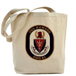 USS Ramage DDG 61 Tote Bag for $18.00
