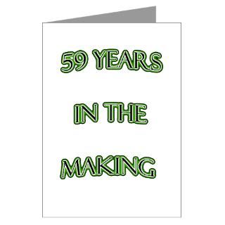 59 in the making Greeting Cards (Pk of 1