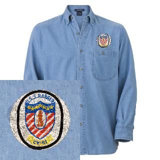 61 Gifts  USS RANGER Denim Shirt
