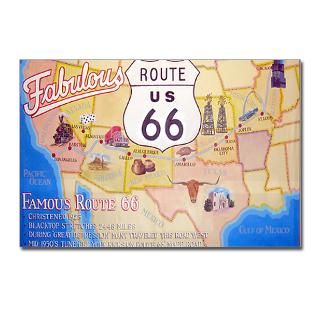  America Postcards  HIstoric Route 66 Postcards (Package of 8