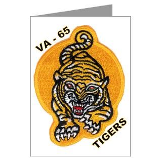VA 65 Tigers Greeting Cards (Pk of 10)