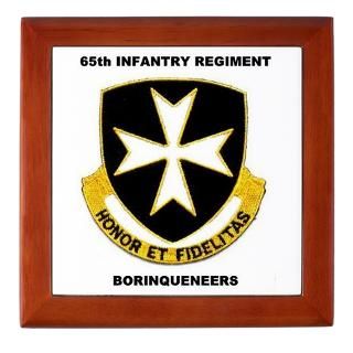 65Th Gifts  65Th Home Decor  65th Infantry Regiment Keepsake Box